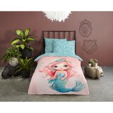 Good Morning Plava/ružičasta pamučna dječja posteljina za krevet za jednu osobu 140x200 cm Alisse – | shoptok.hr