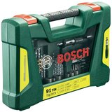 Bosch 91 komadni set V-Line TiN izvijača i bita, sa ustavljačkim odvijačem i magnetskom šipkom | shoptok.hr