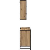  Set namještaja za kupaonicu s ladicama 2 pcs Umjetnički hrast | shoptok.hr