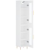  Visoka komoda bijeli 34,5x34x180 cm od konstruiranog drva | shoptok.hr