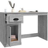  Radni stol s ladicom siva boja hrasta 115 x 50 x 75 cm drveni | shoptok.hr
