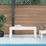 The Living Store Vrtna klop bela 109x44x45 cm trdna borovina - Vrtna Klop, (21461712) Cene
