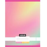 NEBULO Spajalica bilježnica s crtama, pastelna duga, 81-32 A/4 u