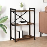 vidaXL Knjižna omara Dimljeni hrast 60 x 30 x 83 cm Konstruiran les | Shoptok.si