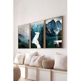 WALLXPERT Ç-300711 - 3040 set dekorativnih slika u više boja (3 komada) | Eponuda.com