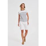 Marisse Cotton Shorts With A Belt, White | Eponuda.ba