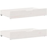  Posteljni okvir brez vzmetnice bel 135x190 cm trdna borovina, (21523749) | Shoptok.si