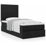 vidaXL Otomanski okvir kreveta s madraca crni 90x200cm od tkanine | shoptok.hr
