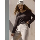 Sinsay Samtene straight slim hlače srednjeg struka | shoptok.hr