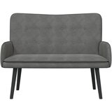  Kauč za dvoje Tamno siva 115 x 61 x 87 cm Baršun | shoptok.hr