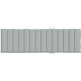  Jastuk za ležaljku prošarani svjetlosivi 200x60x4 cm od tkanine | shoptok.hr