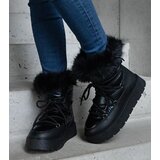  Black insulated snow boots with fur Arillaterk Arilla | shoptok.hr