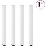  Noge za barski stol 4 kom Bijele 110-112 cm Čelične | shoptok.hr
