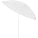  Suncobran za plažu Hawaii bijeli 300 cm | shoptok.hr