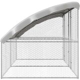  Kućica za pse s pohranom 2 pcs Srebrno 4 x 2 x 2 m Čelik | shoptok.hr