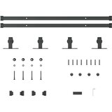 vidaXL Komplet kliznih vrata ormarića 152 cm ugljični čelik | shoptok.hr