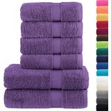  6-dijelni vrhunski set ručnika SOLUND ljubičasti 600 gsm | shoptok.hr