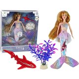  Lutka za igru Emily u obliku sirene sa crvenom ribom - 30 cm Cijene