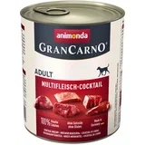 GranCarno Original Adult 6 x 800 g - Koktel s više vrsta mesa