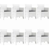  Vrtni set za objed 9 kom. Bijela Polipropilen | shoptok.hr