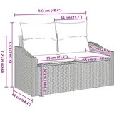  Vrtna sedežna garnitura z blazino s shranjevanjem 8 pcs Siva, (5000134842) | Shoptok.si