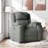 vidaXL masažni naslanjač temno sivo blago | Shoptok.si
