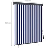 Vanjska roleta 140 x 250 cm plavo-bijela - Plava i bijela 140 x 250 cm | shoptok.hr