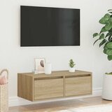 TV ormarić s LED svjetlima boja hrasta sonome 75x35,5x25 cm | Eponuda.com