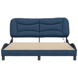  Okvir kreveta s LED-om bez madraca Hvar plavi 160 x 200 cm od tkanine | shoptok.hr