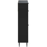  Ormar za cipele HAARLEM 78 x 24 x 103 cm Konstruirano drvo Crna - Crna | shoptok.hr