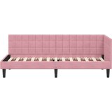  Kutni okvir kreveta Ružičasta 80 cm x 200 cm Baršun | shoptok.hr
