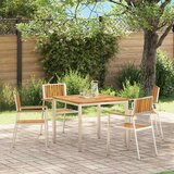  Vrtna stolica 4 pcs Smeđa 56 x 54,5 x 87 cm Čvrsto drvo akacije | shoptok.hr