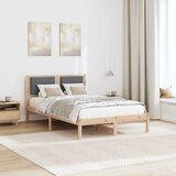  Krevetna konstrukcija s uzglavljem Tamno siva 120 x 190 cm | shoptok.hr