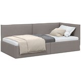 vidaXL Kotna postelja z vzglavjem Taupe 80 x 200 cm blago | Shoptok.si