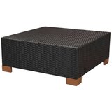  7-dijelna vrtna garnitura od poliratana s jastucima crna | shoptok.hr