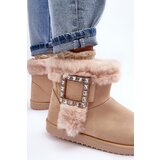 Boto Women's Insulated Buckle Boots Dulca Beige | ePonuda.com