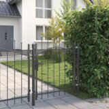 vidaXL Vrtna vrata Siva 150 x 100 cm 100 x 150 cm Čelik | shoptok.hr