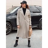 DStreet Płaszcz damski oversize MANTOVA długi jasnobrązowy | shoptok.hr