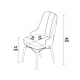 Hanah home set 6 stolica pare grey white | ePonuda.com