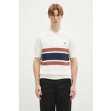 Fred Perry Pamučni pulover za muškarce, boja: bež, lagani, K9709.760 | shoptok.hr