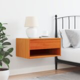  Noćni ormarić montiran na zid Voštano smeđa 50 x 32.5 x 24 cm | shoptok.hr