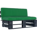 Maison Chic Vrtni srednji kavč - Zunanji kavč iz palet črna impregnirana borovina, (22040590) | Shoptok.si