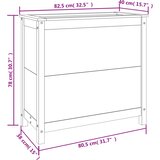  Vrtna sadilica 82,5 x 40 x 78 cm od masivne duglazije | shoptok.hr