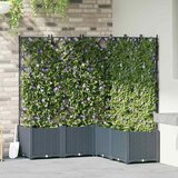  Vrtna saksija 5 pcs Svijetlo siva 120 x 120 x 143 cm Plastika | Eponuda.com