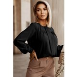 Fenzy Elegantna Srajca Z Okroglim Ovratnikom, Črna | Shoptok.si