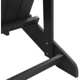  Adirondack Stoli 2 kosa Črni 74x82x90 cm HDPE | Shoptok.si
