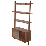 Zuiver Rjav regal iz masivnega jesena z drsnimi vrati 90x180x35 cm Rise – | Shoptok.si