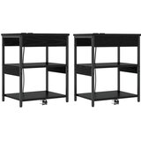  Noćni ormar 2 kom. Crni hrast 41 x 31 x 51 cm Konstruirano drvo | shoptok.hr