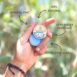 Suntribe Mini Zinc Sunscreen mineralna zaščitna krema za obraz in telo SPF 50 Ocean Blue 15 g | Shoptok.si