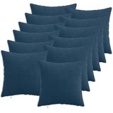  Presvlaka za jastuk 12 pcs HEERLEN Mornarsko plava 50 x 50 cm - Modra 50 x 50 cm 12 | shoptok.hr